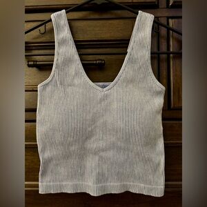 Altar’d State AS Revival Ribbed Tank - Blue Fade - One Size Fits All - EUC